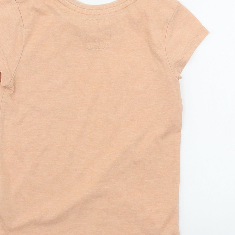 F&F  Girls Orange   Basic T-Shirt Size 3-4 Years