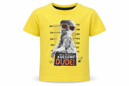 Primark Boys Yellow   Basic T-Shirt Size 2-3 Years