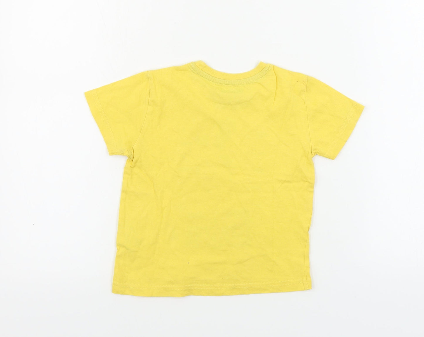 Primark Boys Yellow   Basic T-Shirt Size 2-3 Years