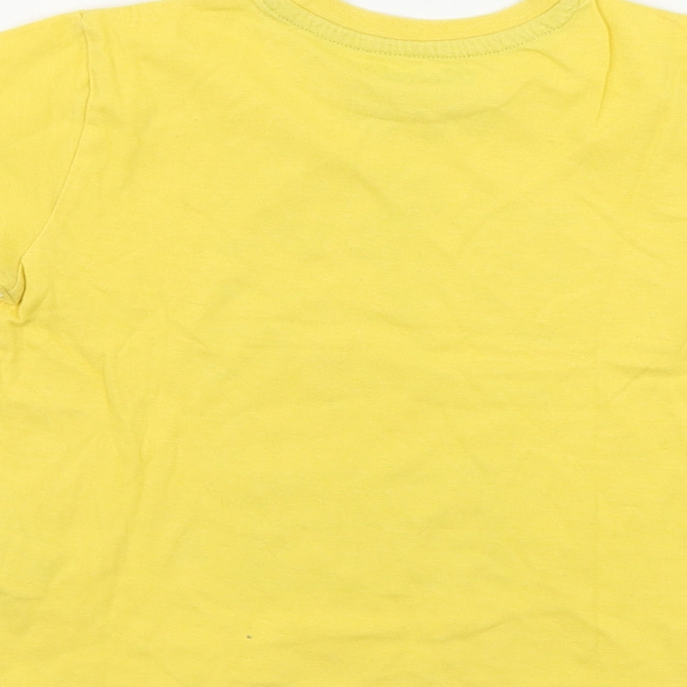 Primark Boys Yellow   Basic T-Shirt Size 2-3 Years
