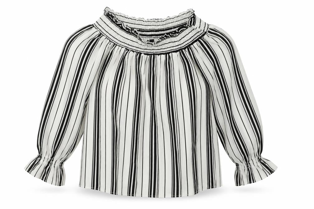 Lipsy Womens White Striped  Basic Blouse Size 10