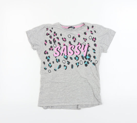 pep&co Girls Grey   Basic T-Shirt Size 12-13 Years