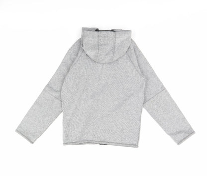 Back view of urban outlaws boys’ grey jacket, size 9, years