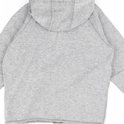 Brand and care label for urban outlaws boys’ grey jacket, size 9, years