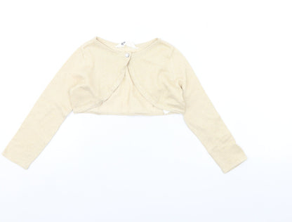 Additional front view of H&M girls’ beige jacket, size 2, years