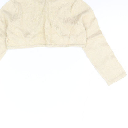 Brand and care label for H&M girls’ beige jacket, size 2, years