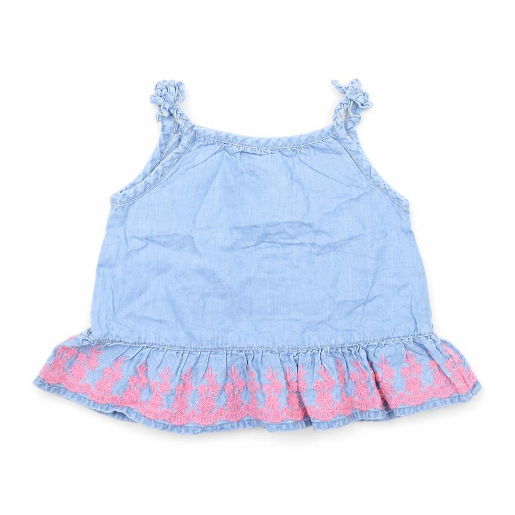 F&F Girls Blue   Basic Tank Size 0-3 Months