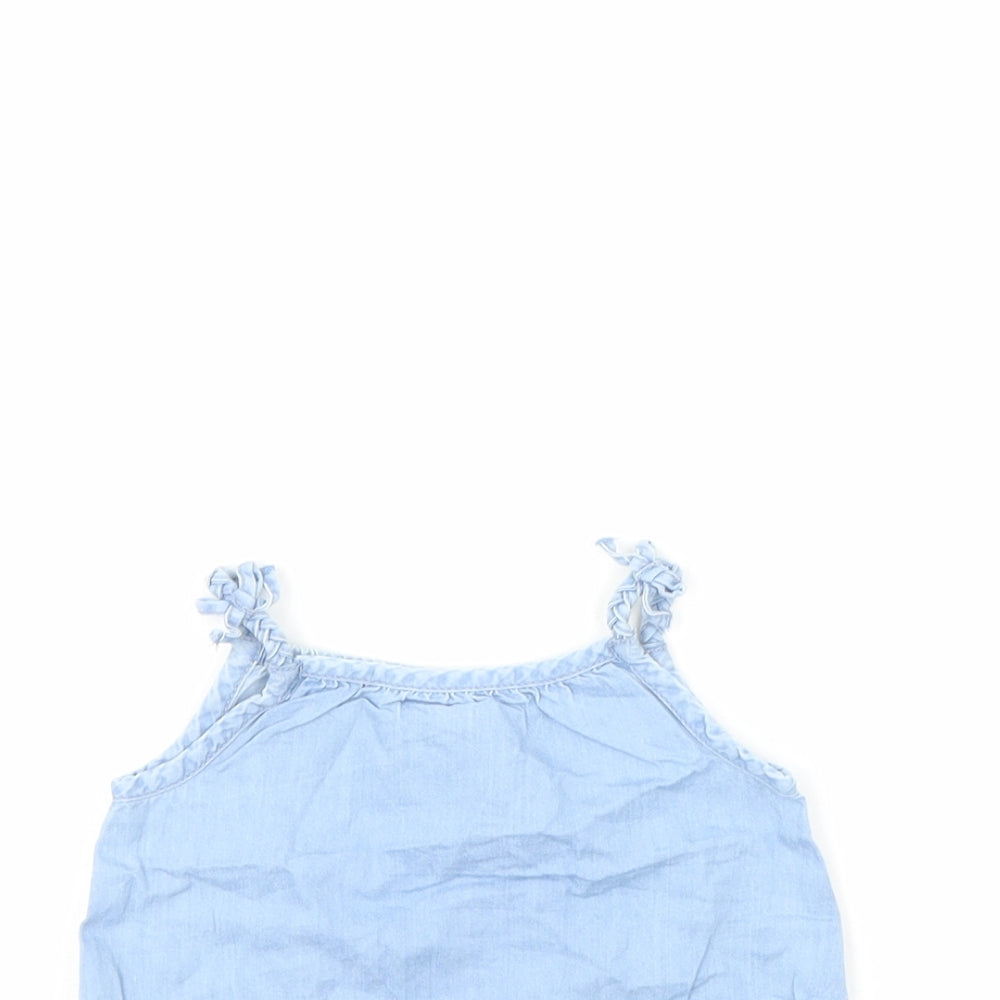 F&F Girls Blue   Basic Tank Size 0-3 Months