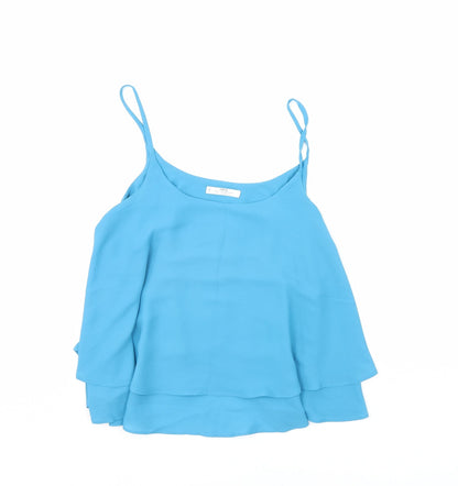 Mango Womens Blue   Cropped Tank Size L