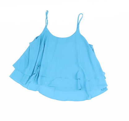 Mango Womens Blue   Cropped Tank Size L