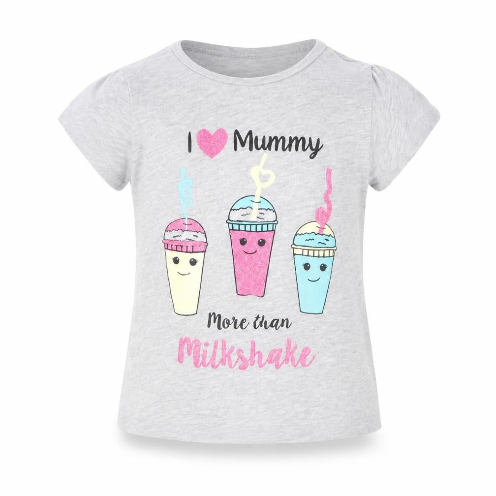 PEP & cO Girls Grey   Basic T-Shirt Size 18-24 Months