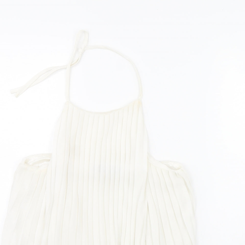 Missguided Womens White   Basic Tank Size 8
