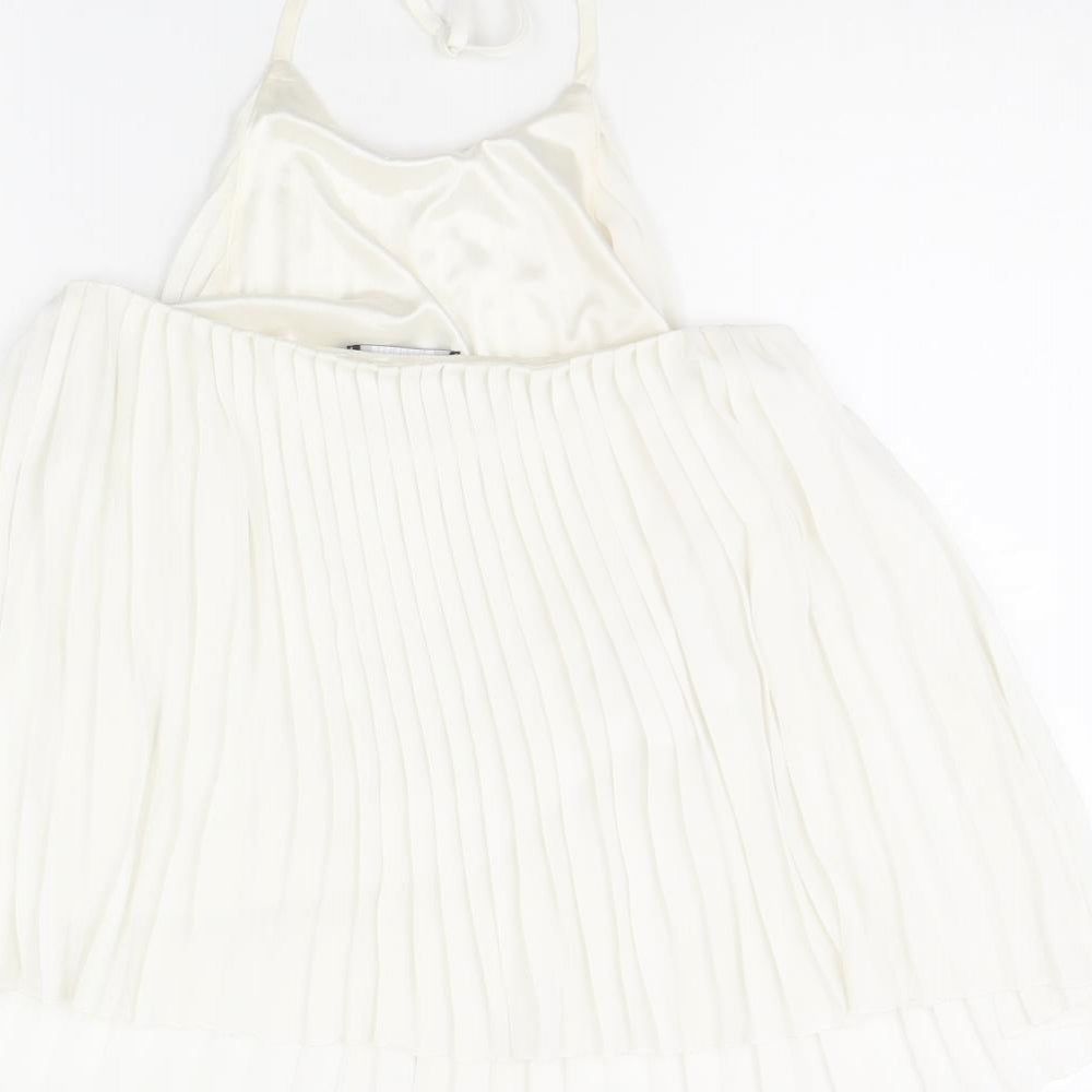Missguided Womens White   Basic Tank Size 8