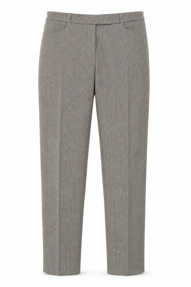 Oasis Womens Brown Herringbone  Trousers  Size 10 L27 in