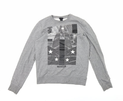 H&M Mens Grey   Pullover Jumper Size S