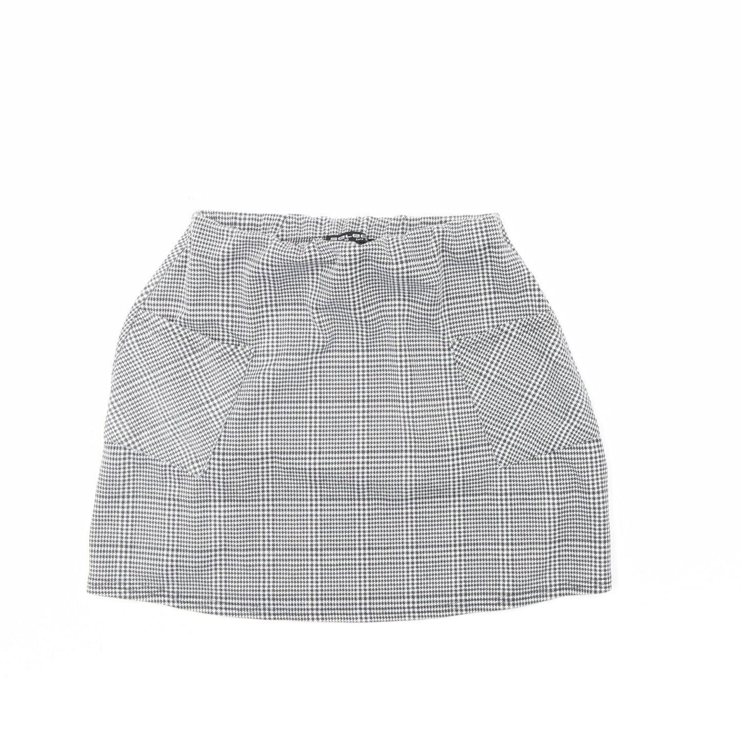 Select Womens Black Plaid  Mini Skirt Size 10