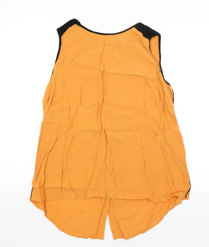 Preworn Womens Orange   Basic Button-Up Size M