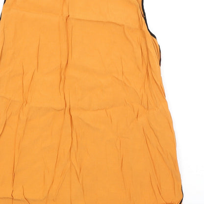 Preworn Womens Orange   Basic Button-Up Size M