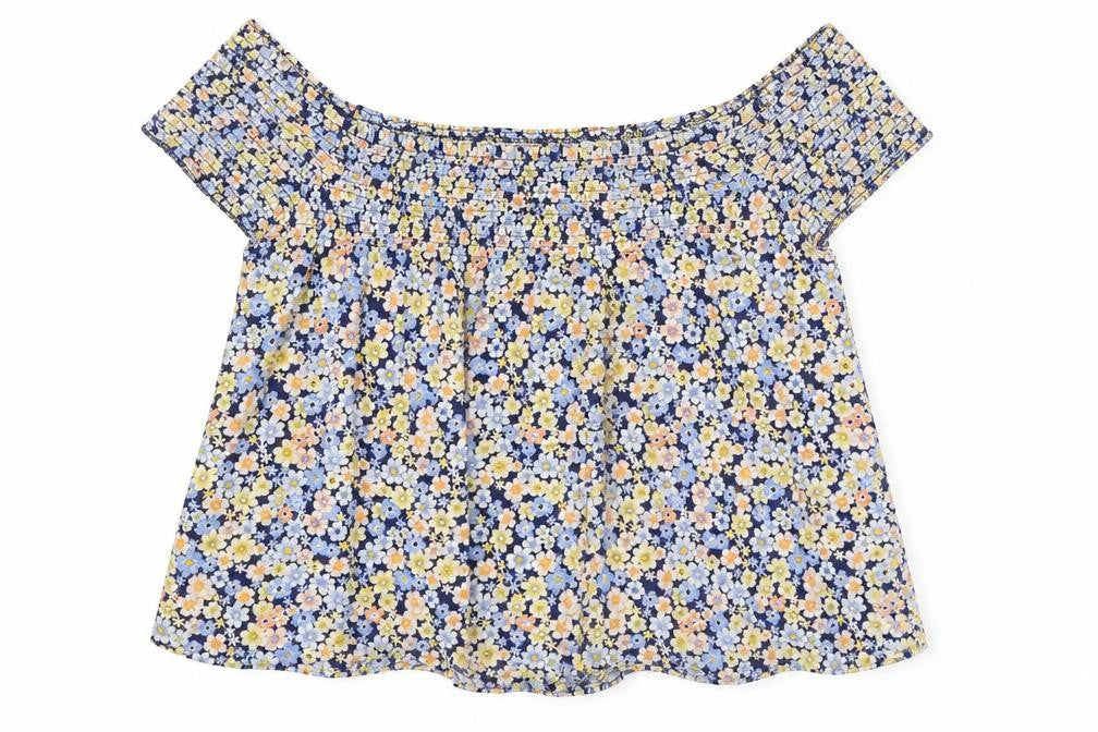 New Look Womens Blue Floral  Basic Blouse Size 12
