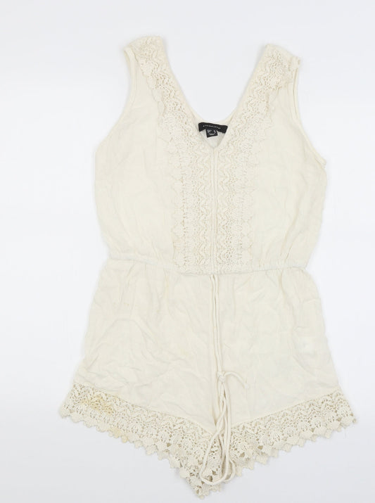 Atmophere Womens Ivory   Playsuit One-Piece Size 10