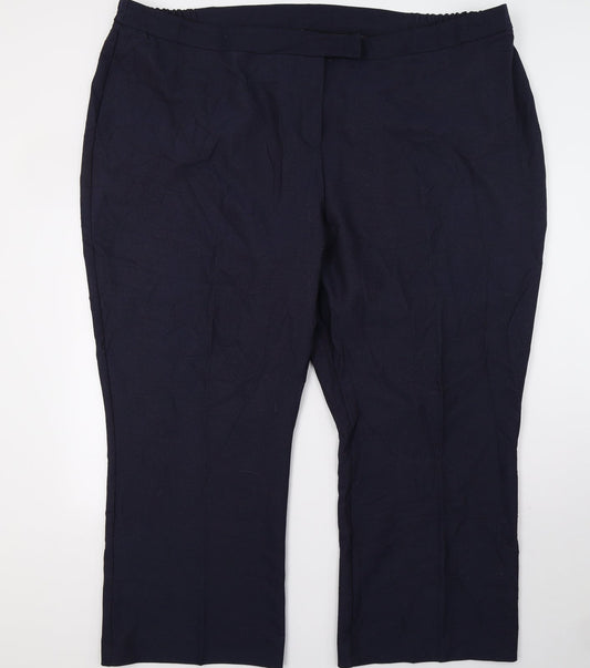 Agenda Womens Blue   Trousers  Size 52 in L29 in