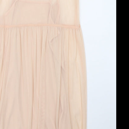 Preloved Newlook Womens Beige   A-Line  Size 10 - Label