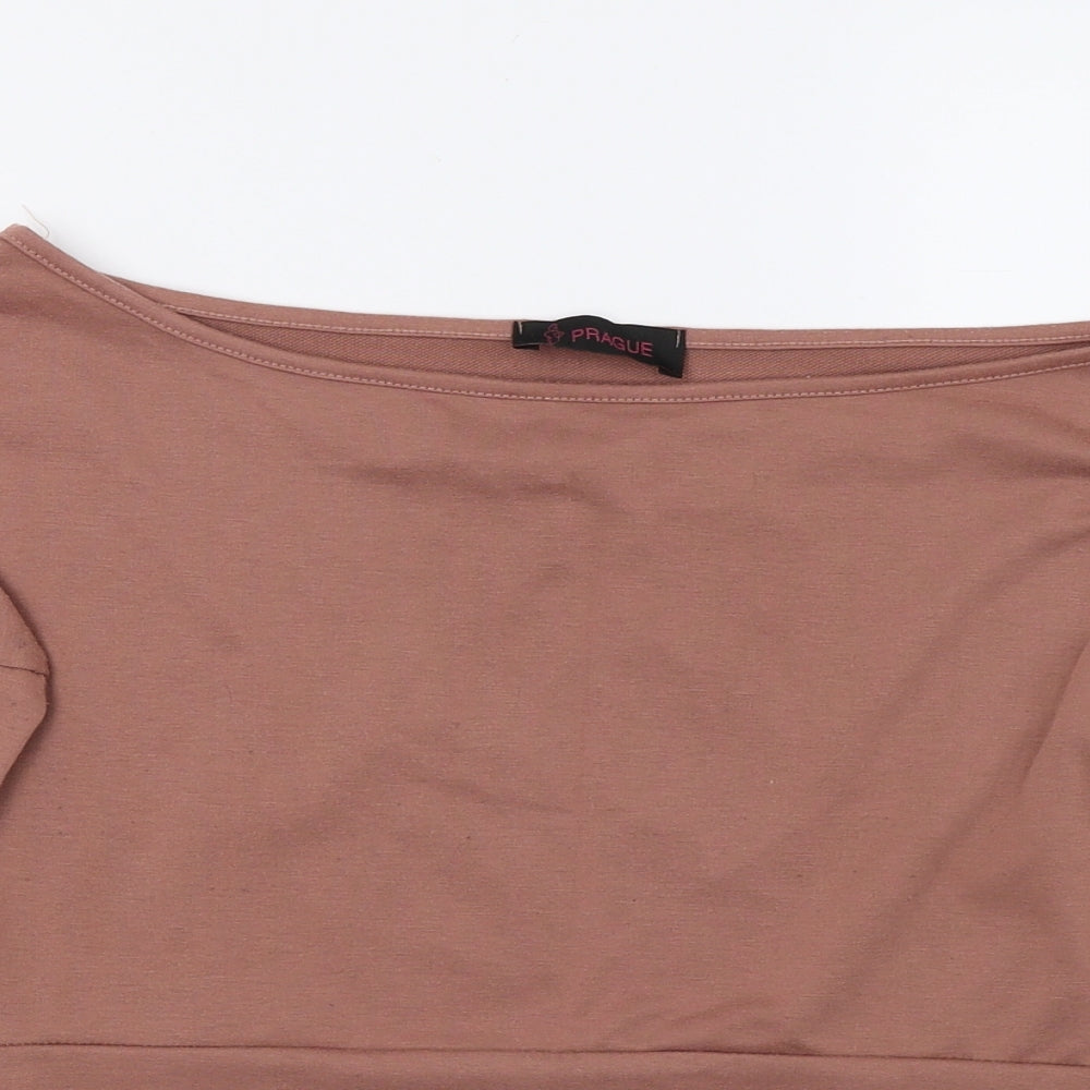 Prague Womens Pink   Pullover Jumper Size 8