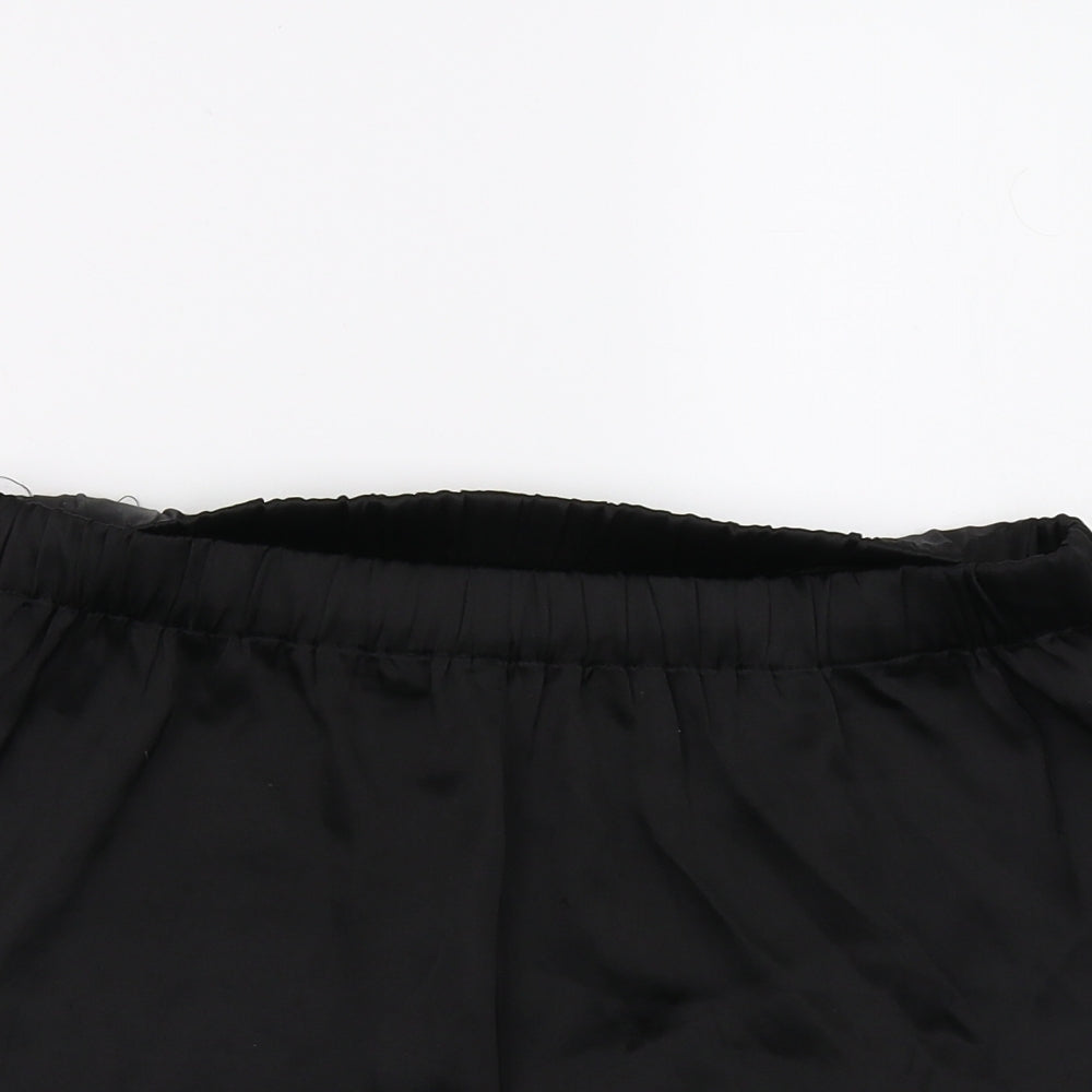 PRETTYLITTLETHING Womens Black   Bermuda Shorts Size 8