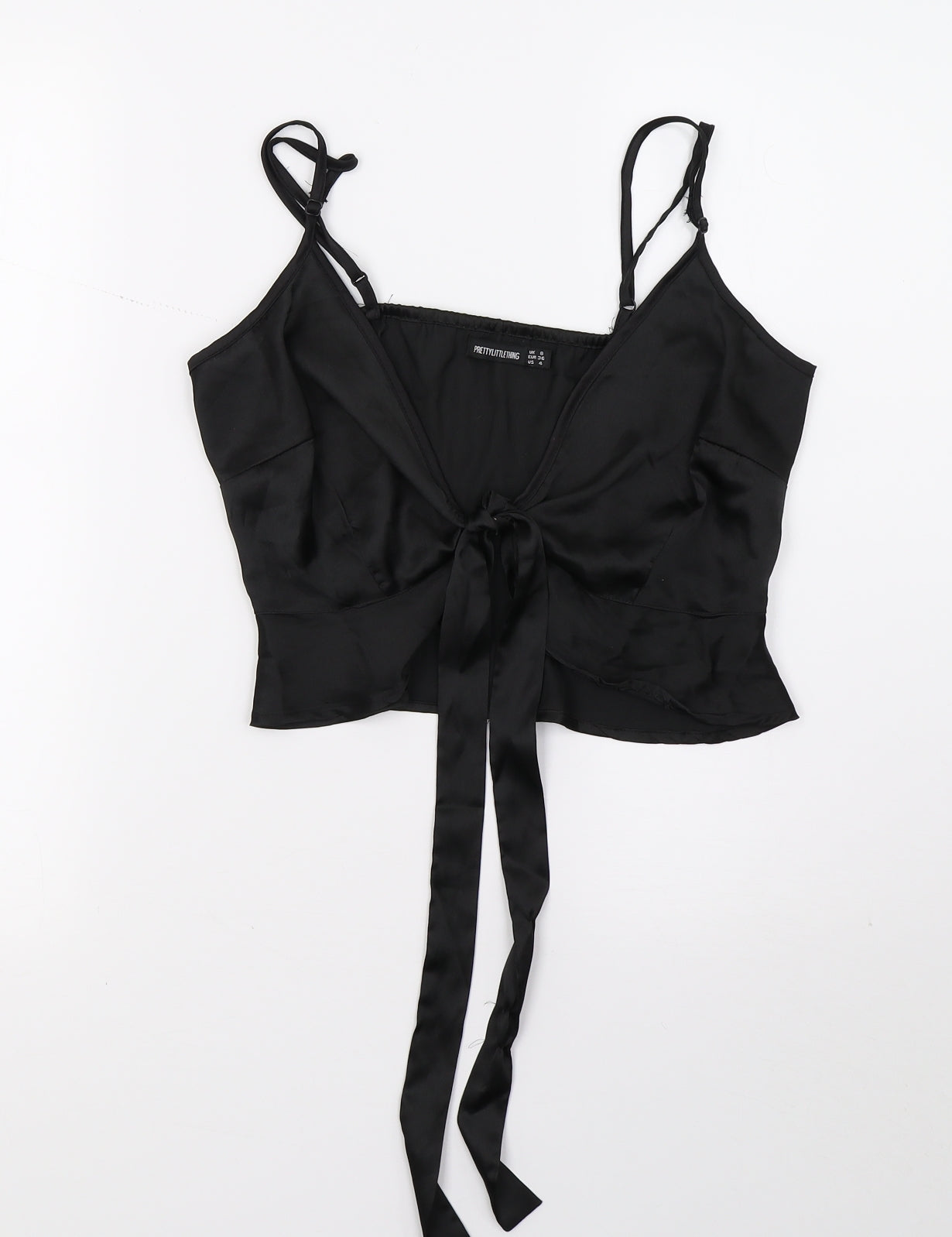 PRETTYLITTLETHING Womens Black   Basic T-Shirt Size 8
