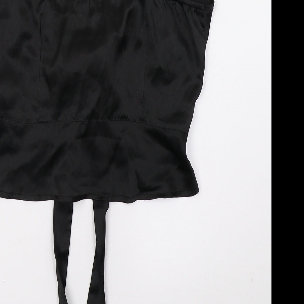 PRETTYLITTLETHING Womens Black   Basic T-Shirt Size 8