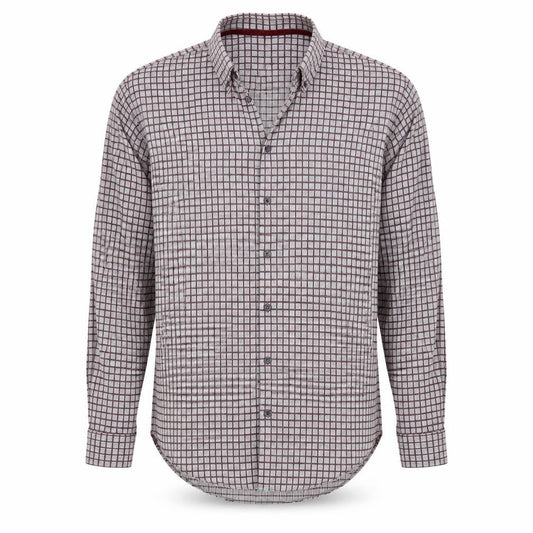 collezione Mens Grey Check   Button-Up Size 16