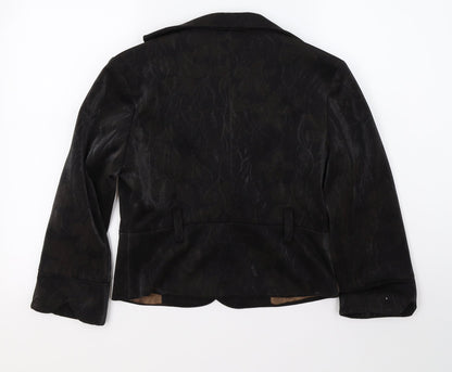 J W Womens Brown   Jacket Blazer Size 12