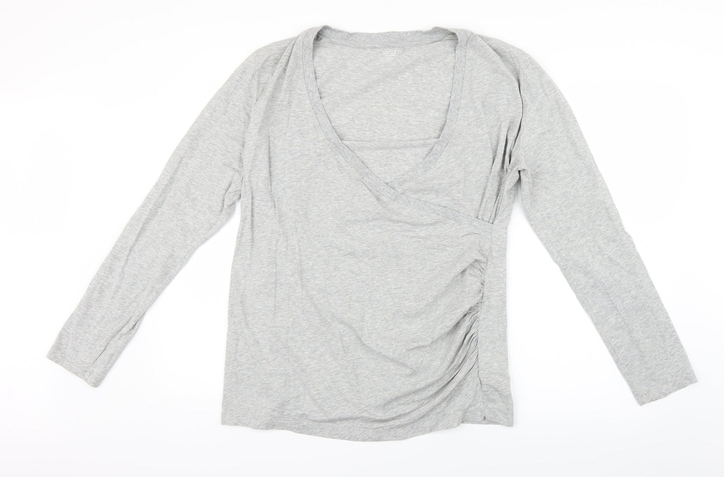 EAC Womens Grey   Basic Blouse Size XL