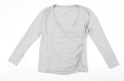 EAC Womens Grey   Basic Blouse Size XL
