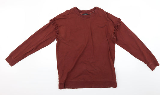 NEXT Womens Brown   Henley Jumper Size 10