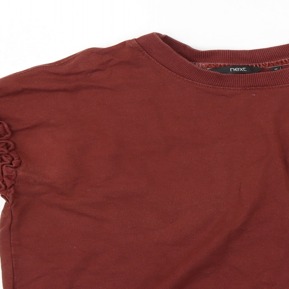 NEXT Womens Brown   Henley Jumper Size 10