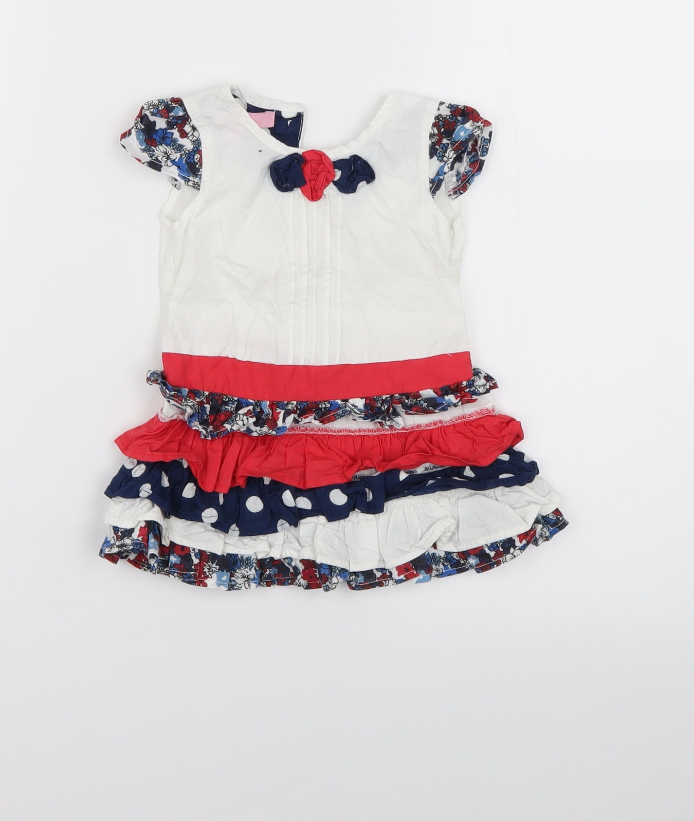 baby beetle Girls Multicoloured Polka Dot  Basic Blouse Size 6-9 Months