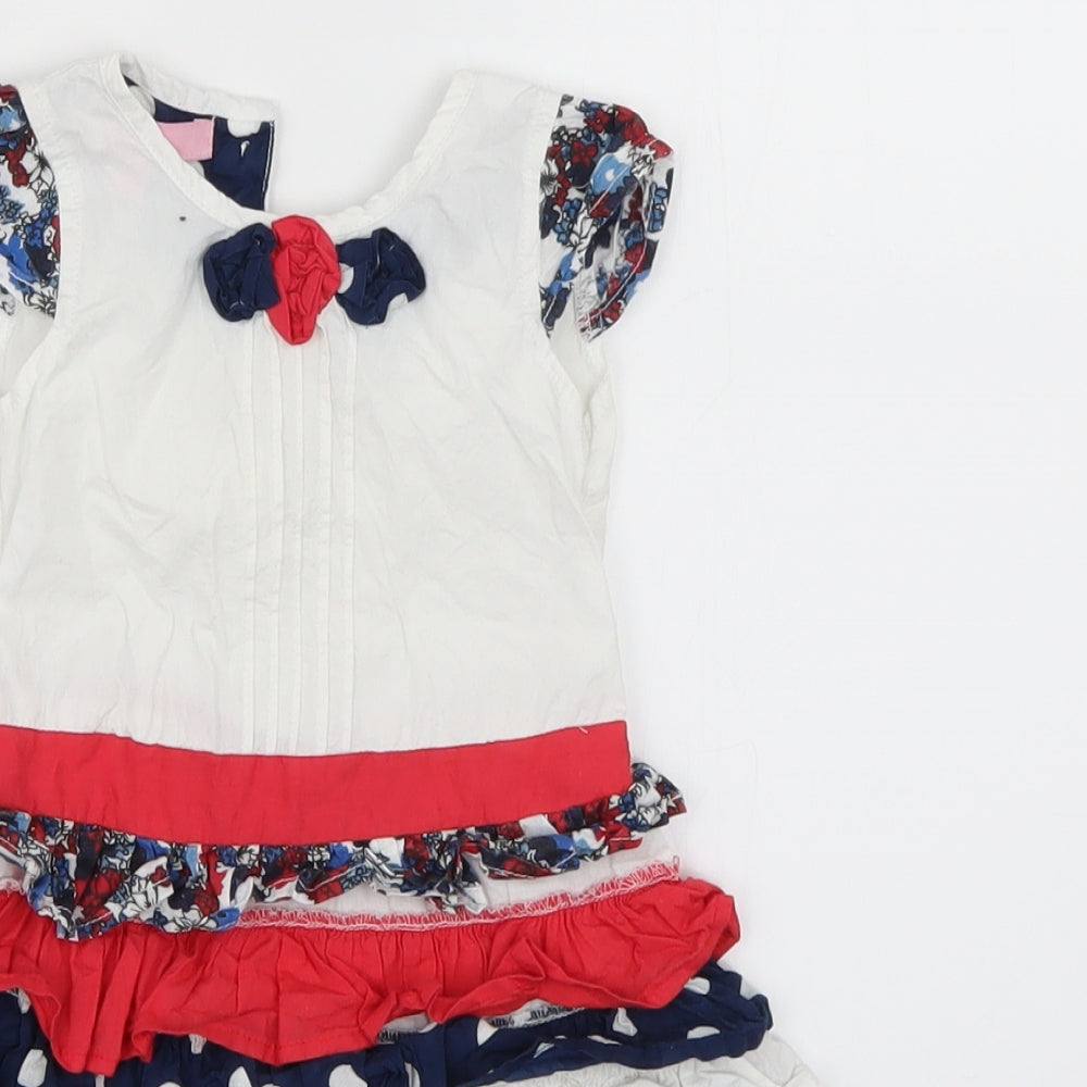 baby beetle Girls Multicoloured Polka Dot  Basic Blouse Size 6-9 Months