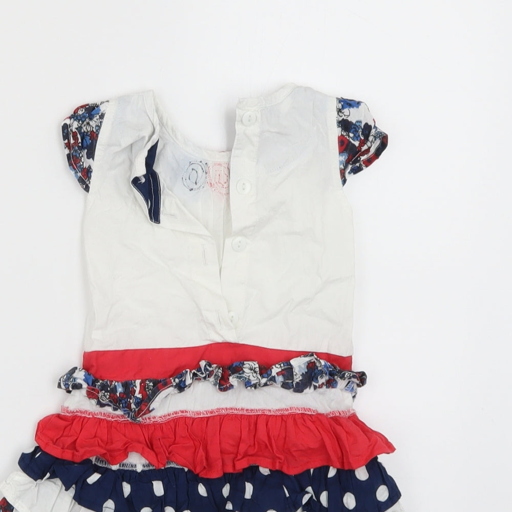 baby beetle Girls Multicoloured Polka Dot  Basic Blouse Size 6-9 Months