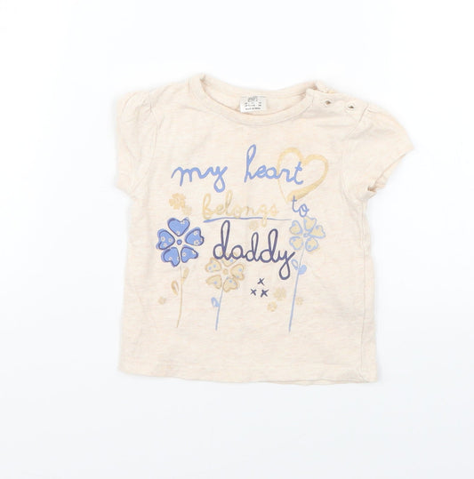 F&F Baby Beige   Basic Blouse Size 0-3 Months