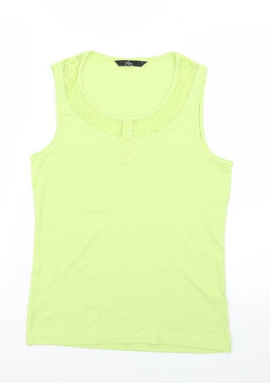 Bm Casual Womens Green   Basic Tank Size S