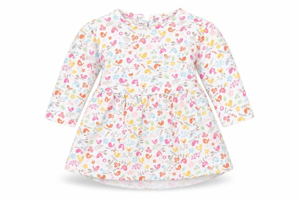 Mothercare Girls White Floral  Fit & Flare  Size 3-6 Months