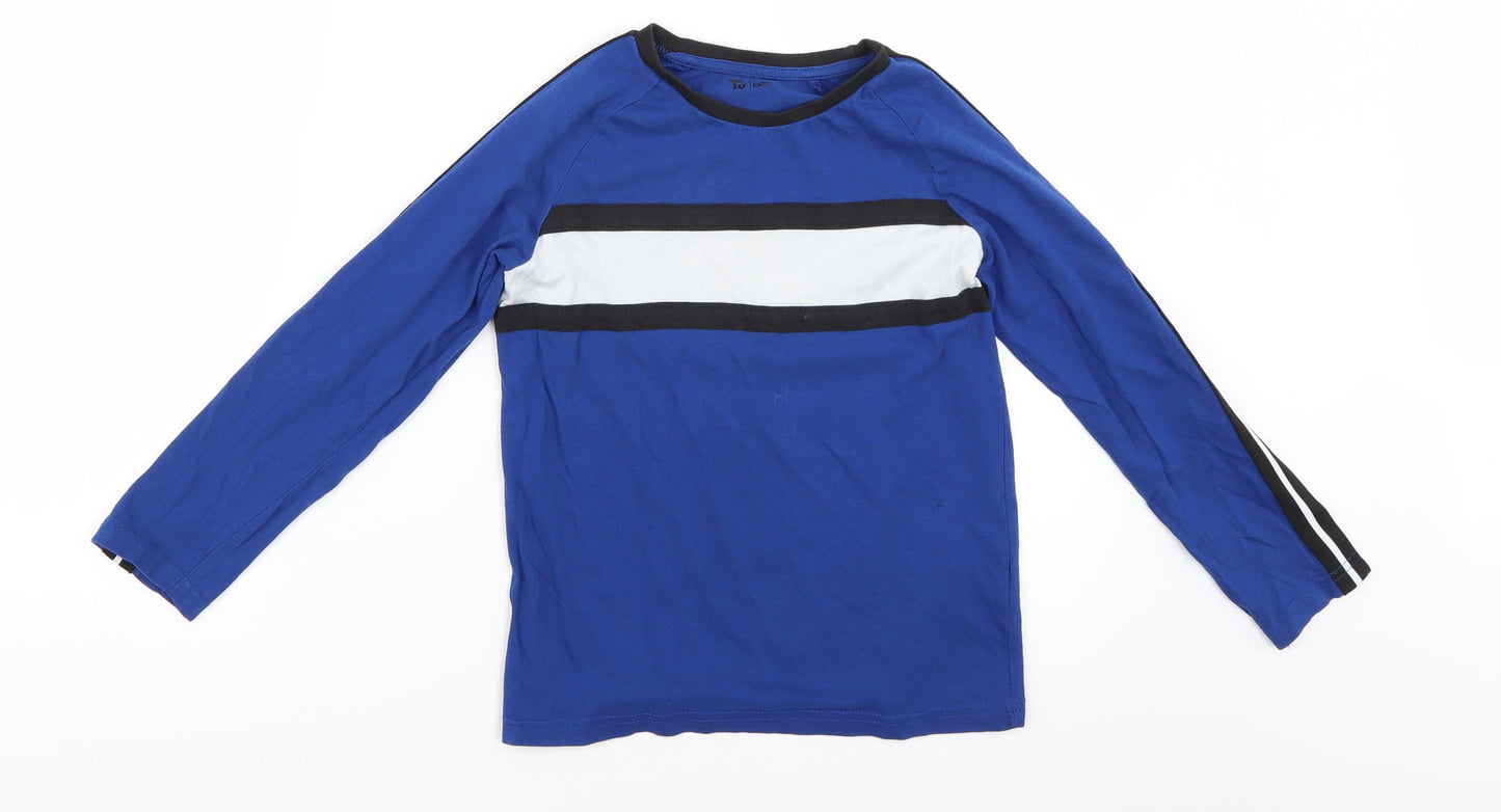 TU Boys Blue   Basic T-Shirt Size 7 Years