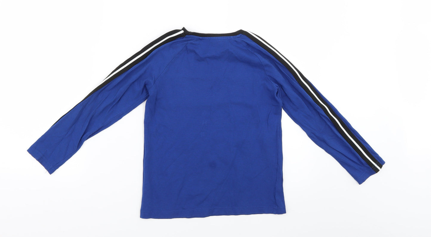 TU Boys Blue   Basic T-Shirt Size 7 Years