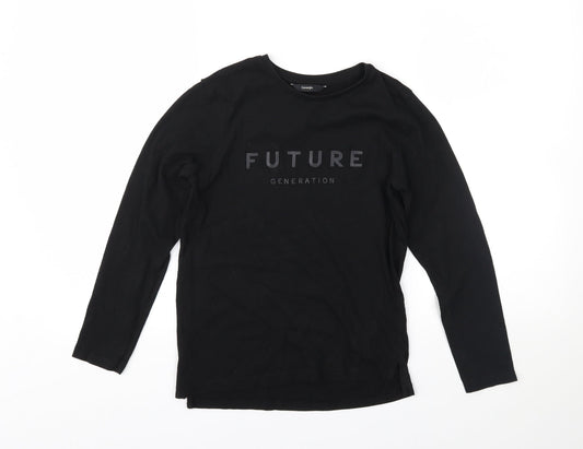 George Boys Black   Pullover Sweatshirt Size 10-11 Years  - Future Generation