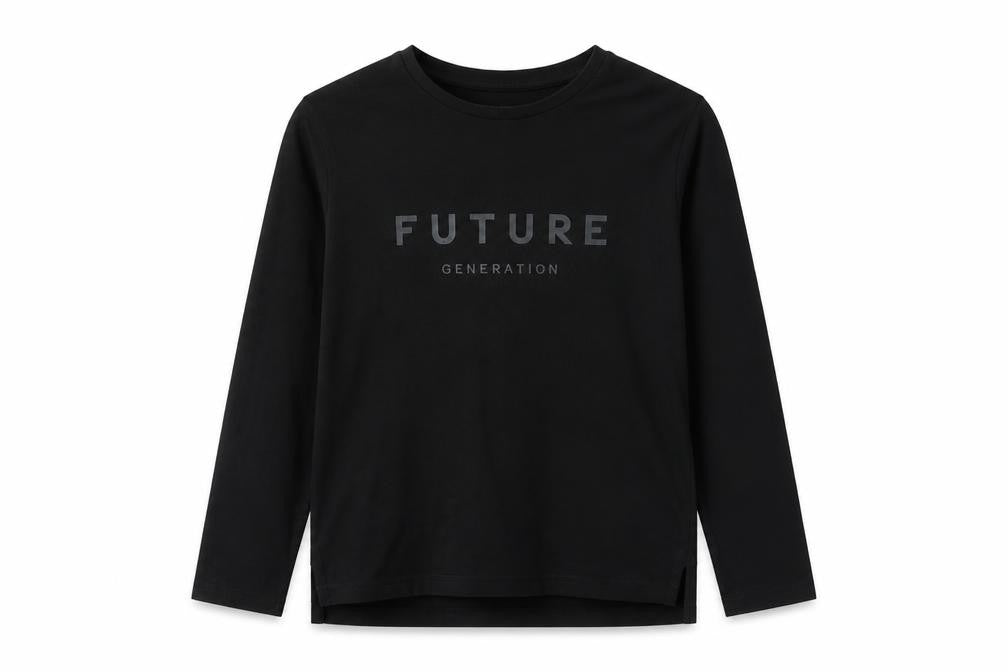 George Boys Black   Pullover Sweatshirt Size 10-11 Years  - Future Generation