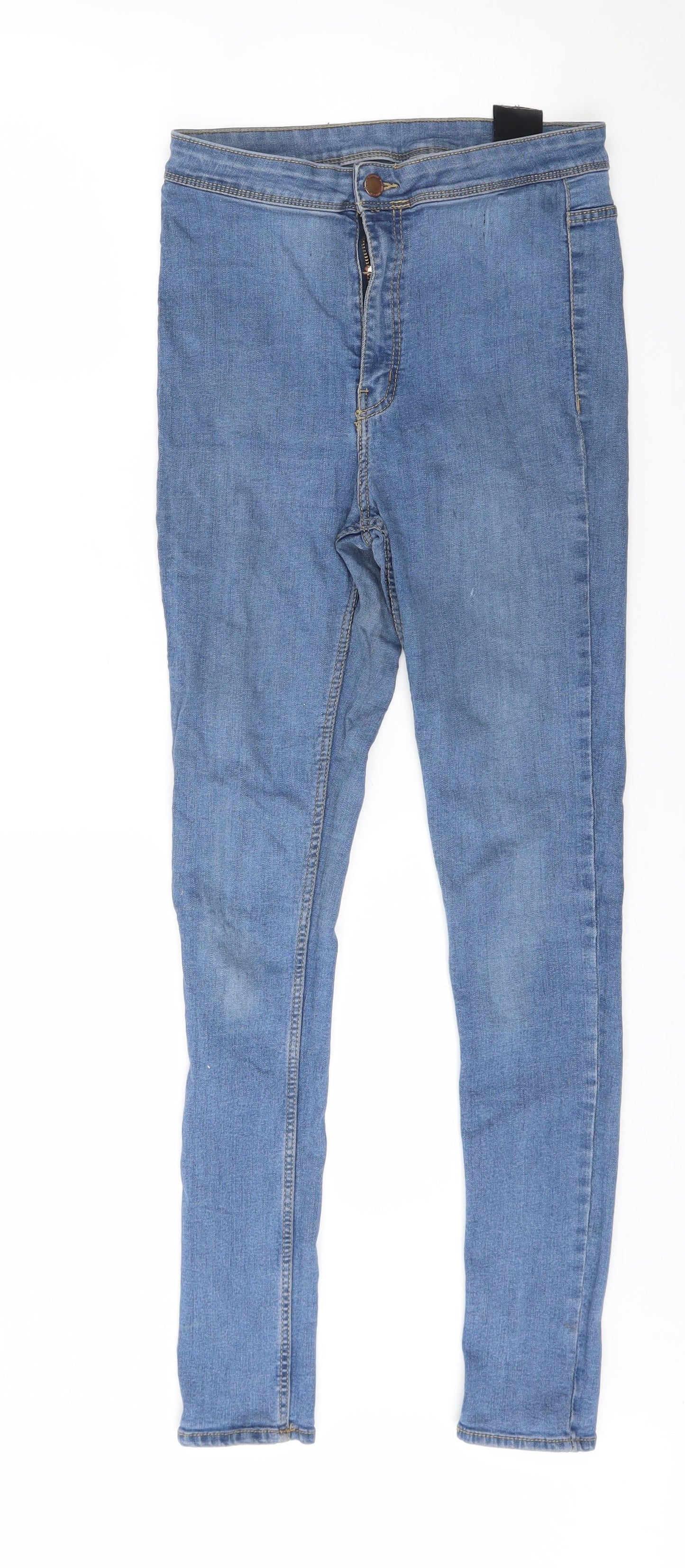 H&M Womens Blue  Denim Skinny Jeans Size 12 L26 in