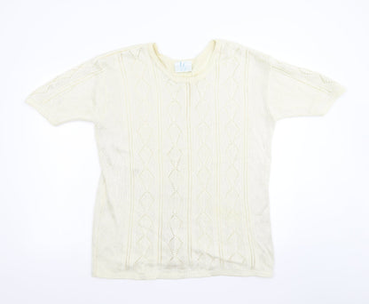 LC Womens Ivory  Knit Pullover Jumper Size 18