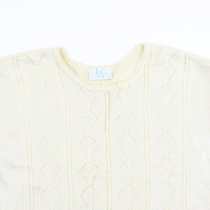 LC Womens Ivory  Knit Pullover Jumper Size 18