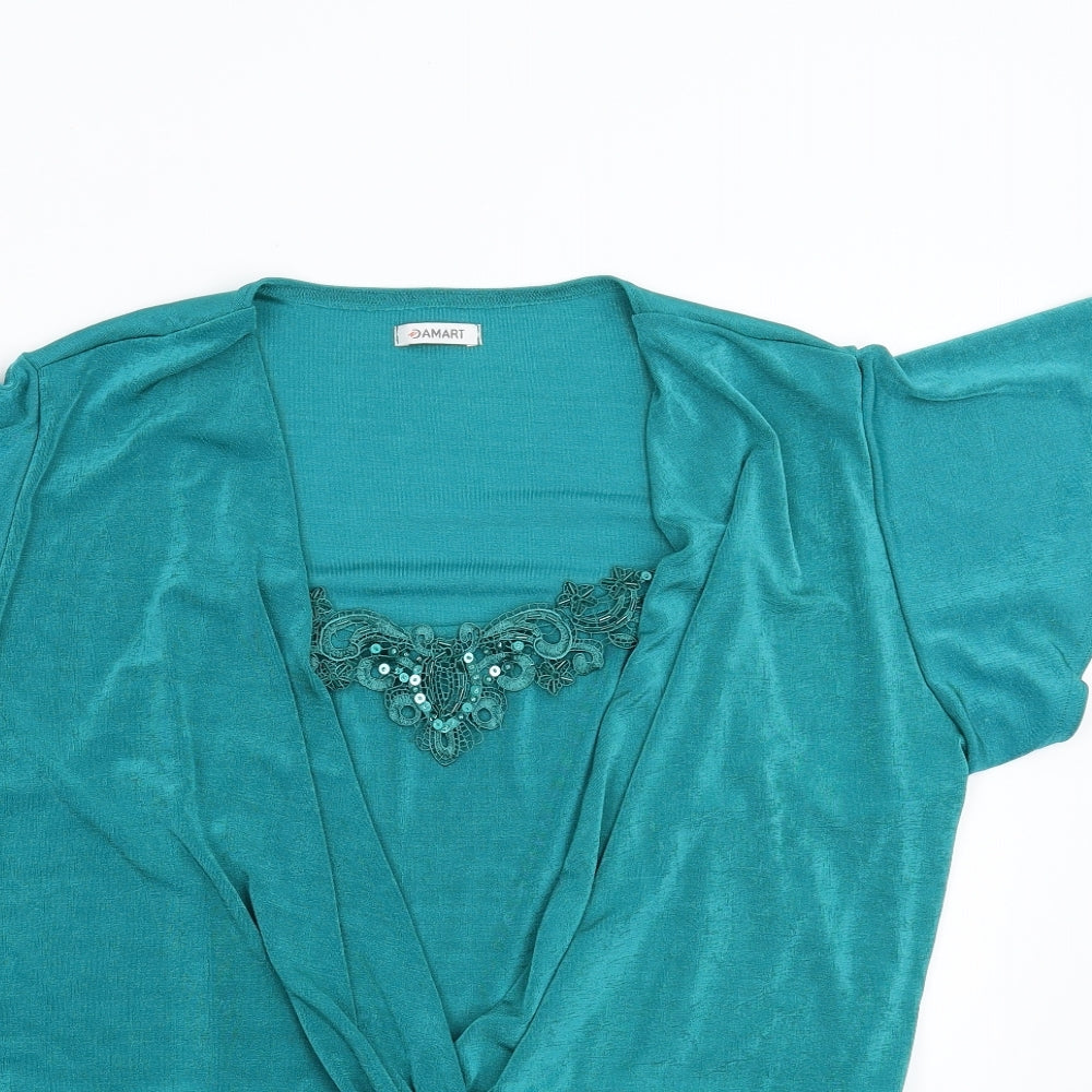 Damart Womens Green   Basic Blouse Size L